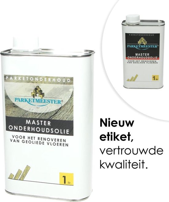 Onderhoudsolie Parketmeester Master Geoliede Houten vloer Onderhoud