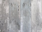 Behang met verweerde oude planken - Behang - Wandbekleding - Wallpaper - Vliesbehang - Assorti 2022-2024 - 0,53 x 10,05 M.