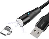 DrPhone Magnetische 360 Type-C 3A USB-C kabel - Snel opladen + Dataoverdracht met LED indicator