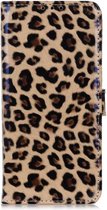 GadgetBay Luipaard hoesje panter wallet bookcase iPhone 11 Pro Max - Bruin