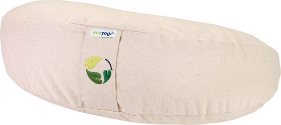 Meditatiekussen halve maan eco Natur - Ecoyogi - Yoga kussen - GOTS gecertificeerd van Ecoyogi — afbeelding 2