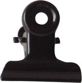 LPC Papierklem Bulldog clip zwart - 38 mm -20 stuks