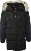 Green.G Winterjas Parka Heren Zwart - S