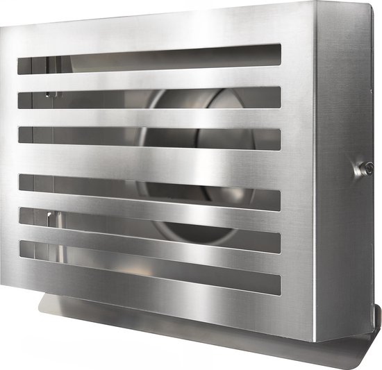 Grille de soufflage et d'évacuation en saillie Ø 150 mm INOX avec filet à grosses mailles