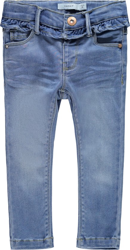 Name it Meisjes Polly Skinny Jeans - Medium Blue Denim - Maat 80 | bol