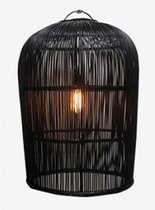 Hanglamp pitrit riet XL zwart A&D Collections