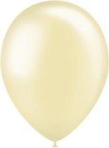 Ivoorkleur Ballonnen Metallic 25cm 10st