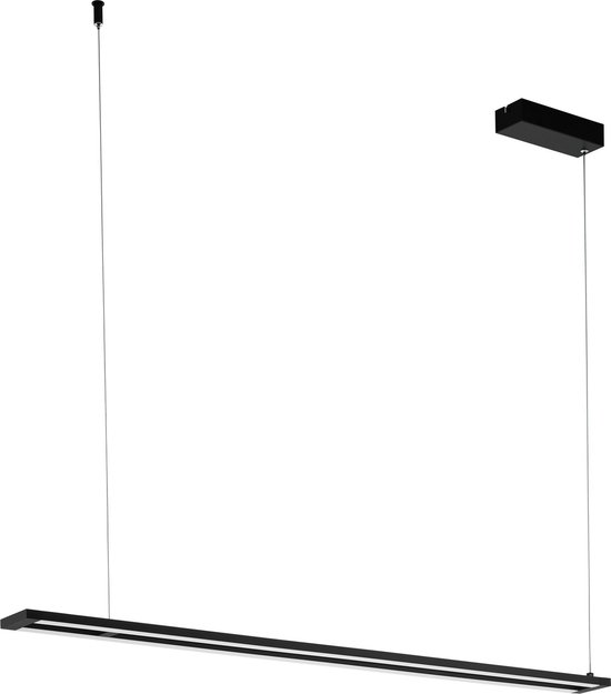 EGLO Amontillado Hanglamp - LED - 116 cm - Zwart/Wit - Dimbaar