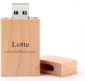 Lotte naam kado verjaardagscadeau cadeau usb stick 32GB