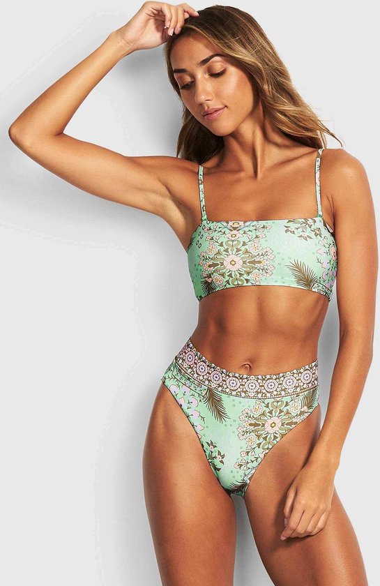 Seafolly Free spirit Hi Rise Wide Band - Bikini Broekje - Licht Groen Mint - Dames... |