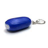 Persoonlijk alarm - blauw - 130 decibel - zelfverdediging - LED lamp - LED noodsignaal - Sleutelhanger - inclusief batterijen