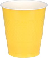 Bier pong bekers geel 50 stuks