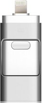 USB stick – flashdrive 64GB – voor iPhone Android en PC of Mac - Zilver - DisQounts