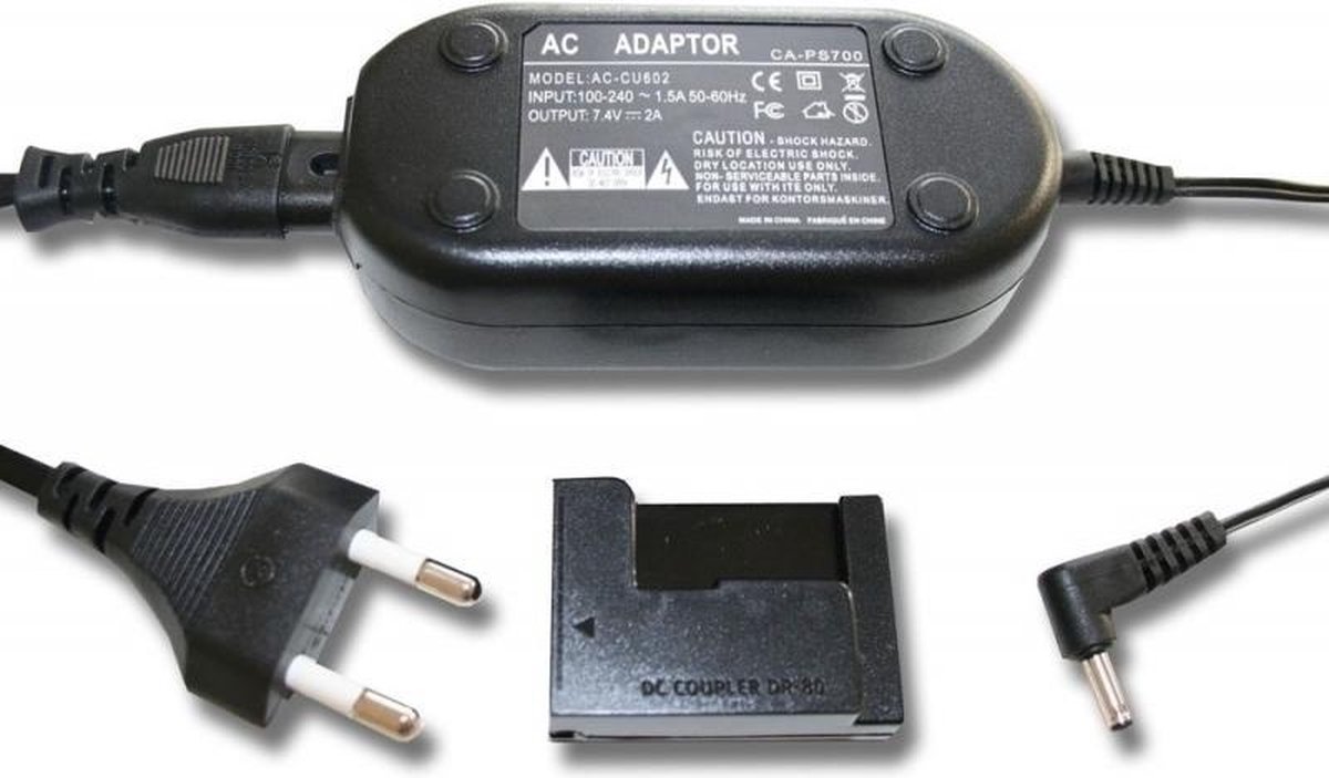 Camera voedingsadapter compatibel met Canon ACK-DC80 (NB-10L)
