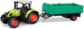 Herpa - Claas ARION 540 Tractor en Aanhanger - 33 x 8 x 9 Cm (lxbxh) -  schaal 1:32