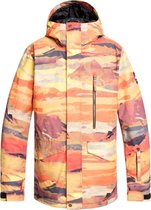 Quiksilver Mission Heren Ski jas - Barn Red Matte Painting - Maat XXL