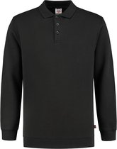 Tricorp Polo Sweater Boord 60°C Wasbaar 301016 Zwart - Maat 4XL