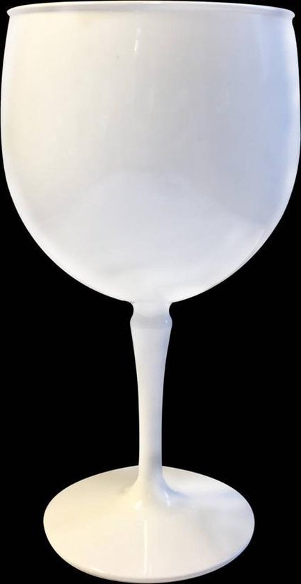 bol.com | Wijnglas - Kunststof wijnglazen - Plastic glazen - 40cl - Wit - 6  stuks