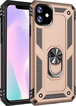 Ntech Apple iPhone 11 Armor Ringhouder TPU - Goud