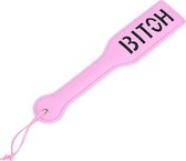 ToySecrets - Roze Leren Paddle - Bitch