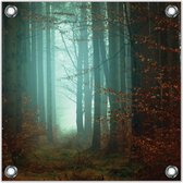 Tuinposter –Mysterieus Bos – 50x50cmFoto op Tuinposter (Wanddecoratie voor buiten en binnen)