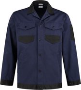 Yoworkwear Veste de travail coton / polyester navy / noir taille XXL