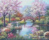 Peinture par numéro - Fleurs - Parc - Peinture par numéro - 40 X 50 CM - Toile - Lin - 2.0 Produits®