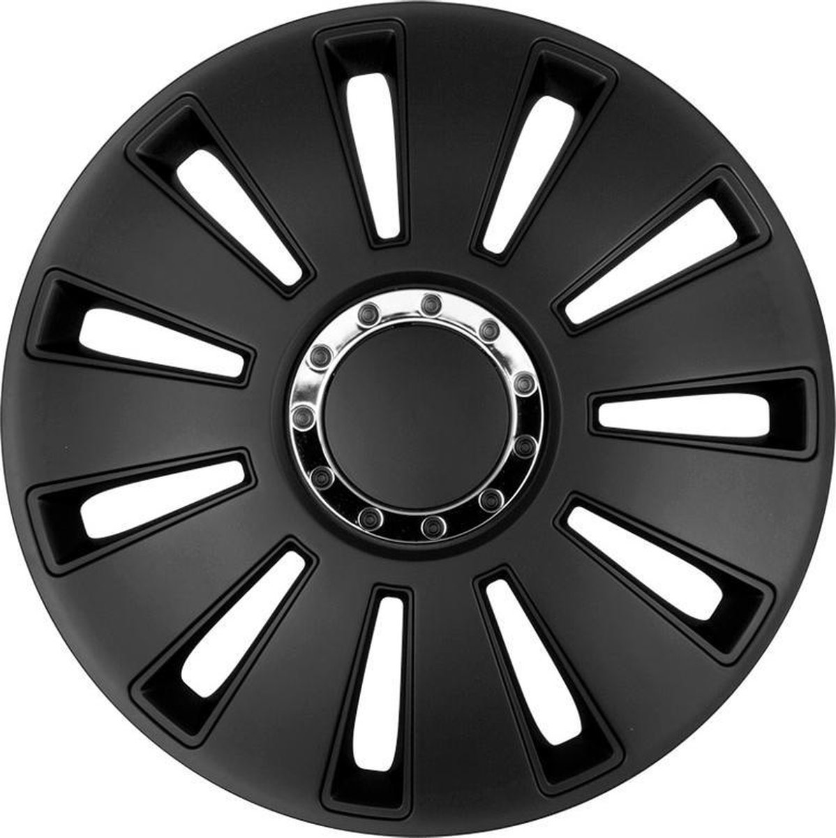 4-Delige Wieldoppenset RS-T 15-inch zwart