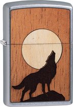 Aansteker Zippo Woodchuck Emblem Howling Wolf