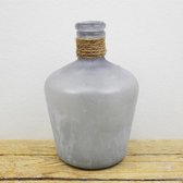 SENSE Decoratieve fles vaasje- Frosted vaas - Kleine Glazen Flesjes – Bloemenvaasje – Mini Fles vaas