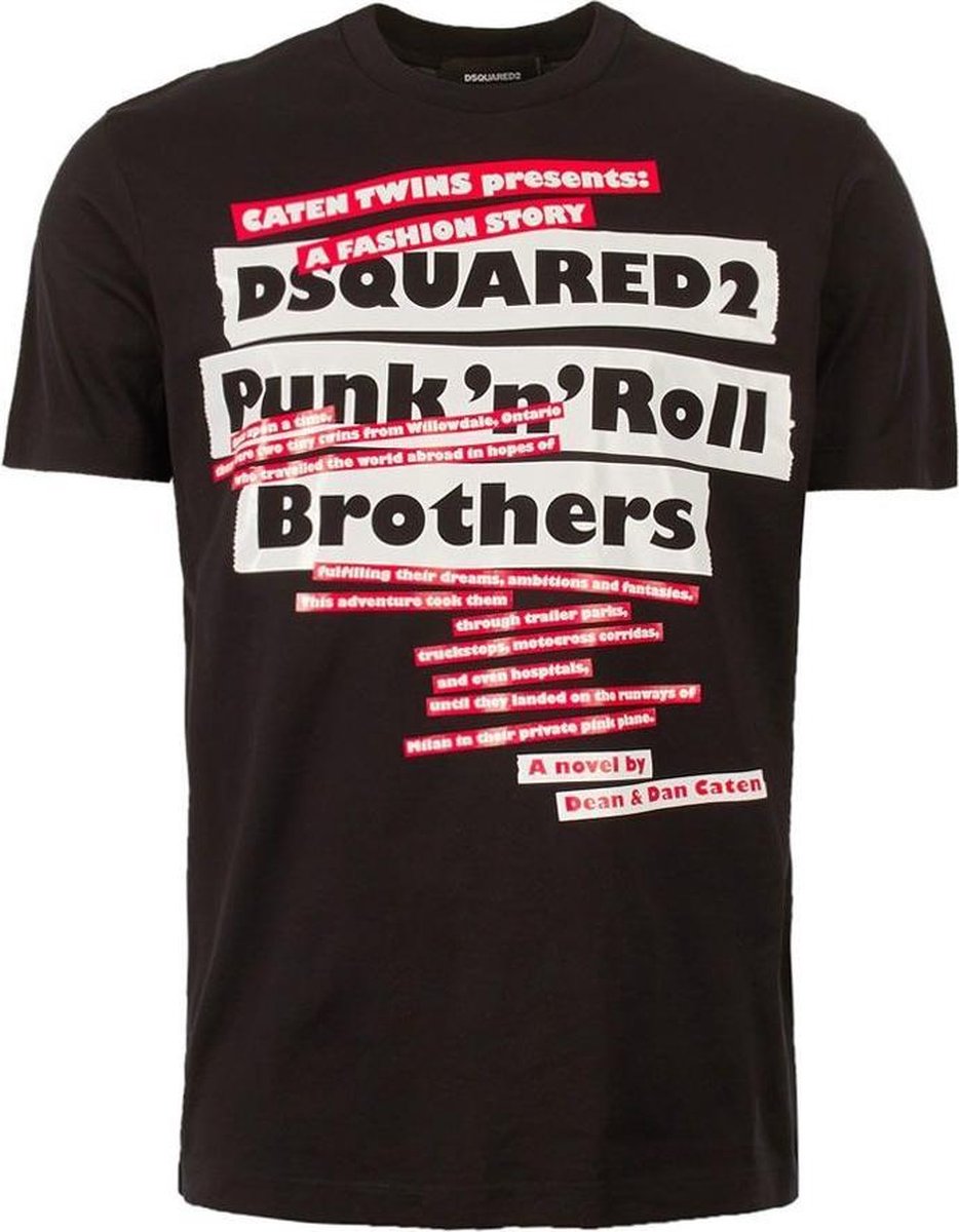Dsquared2 T-Shirt Punk n Roll Black | bol.com