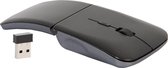 Silvergear Draadloze Opvouwbare Muis - USB - Oplaadbaar - Foldable Mouse - Reismuis Laptop - Zwart