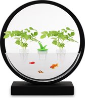 VegeBOX Fish Round, stijlvolle hydrocultuur kweekkas , zwart