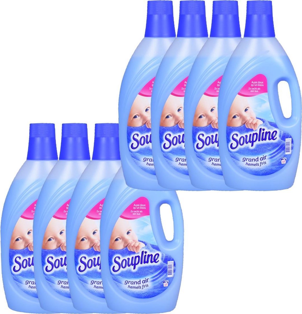 Goedkoopste Soupline Wasverzachter Hemels Fris - Voordeelverpakking 8 x 1.9L (216 Wasbeurten