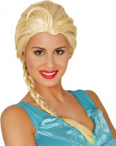 Fiestas Guirca - Pruik Ice Princess blond - Carnaval - Carnaval pruik - Carnaval accessoires - Pruiken