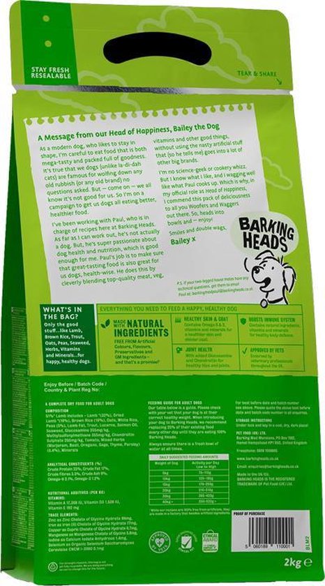 barking heads lamb 12kg