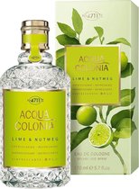 MULTIBUNDEL 4 stuks 4711 Acqua Colonia Lime & Nutmeg Eau De Cologne Spray 50ml