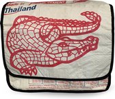 Elephant Laptoptas Crocodile | Recyclede cementzakken | Upcycled | Duurzaam