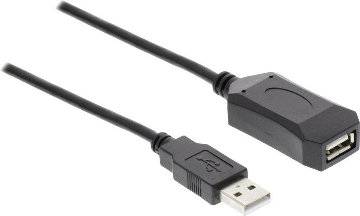 Actieve USB naar USB verlengkabel - USB2.0 - tot 0,5A - 10 meter | bol.com