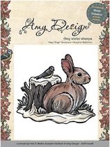 Amy Design - Cling Stamp - Winter Collection - Snow rabbit - ADST10006