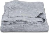 Jollein Deken Melange knit 100x150 cm - licht grijs