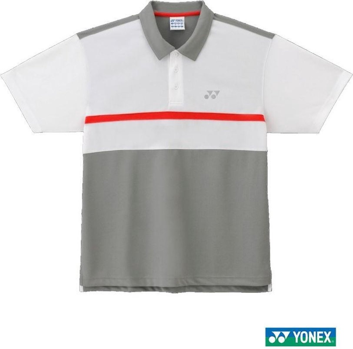 Yonex dames polo - wit/grijs - maat S