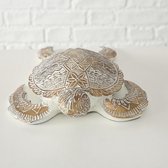 Schildpad - 2 set - Polyserin- Goud - 36cm - Beeld - Decoratief