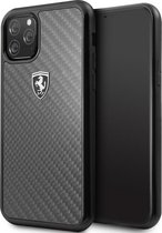 Ferrari SF Carbon Hard Case - iPhone 11 Pro (5.8'') - Zwart