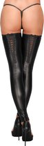 Wetlook Kousen Met Borduursels