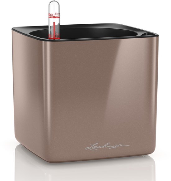 Lechuza - CUBE GLOSSY 14 smoky diamond high gloss ALL-IN-ONE - WINTER EDITION