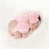 Newborn, engelen, vleugels,roze +,haarband