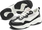 PUMA Cilia Lux Dames Sneakers - Puma Black-Silver Cloud-Whisper White-Puma Silver - Maat 39