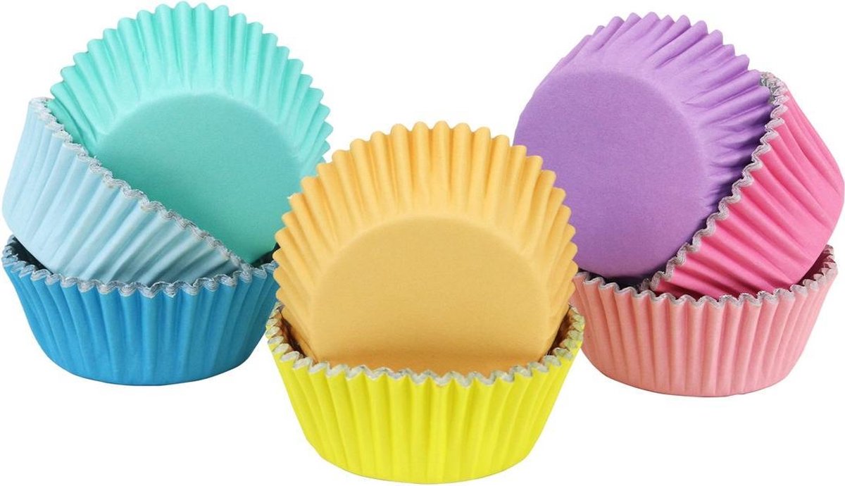 PME Cupcakevormpjes Pastelkleuren pk/100