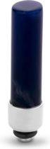 Melano Twisted Gemstone Cilinder steentje - zilverkleurig - dames - 24,5mm - Sodalite
